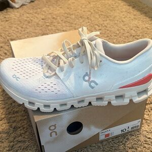 On Running Cloud X 4 Women's Shoes - Ivory and Blossom